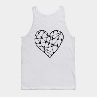 Spiderweb heart Tank Top